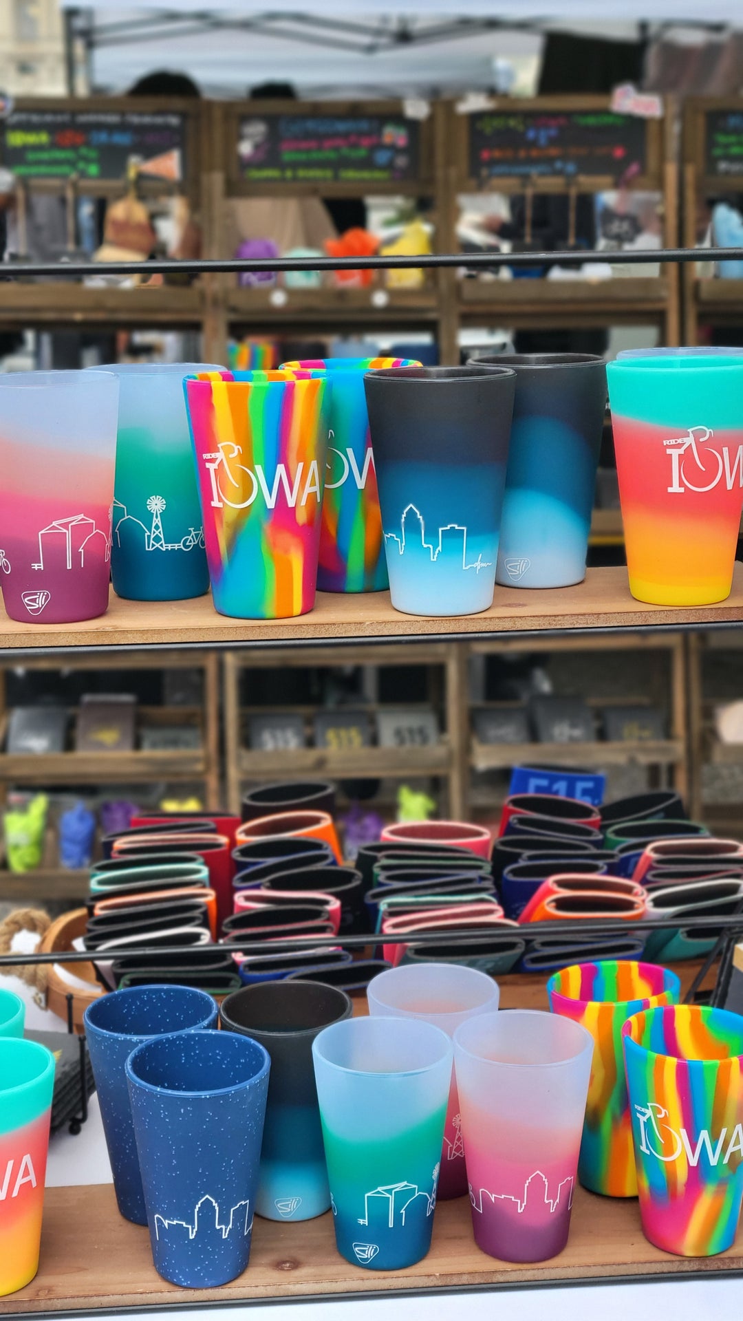Cheers Iowa : Crystal - Silicone Pint Glass by Cheers Ink