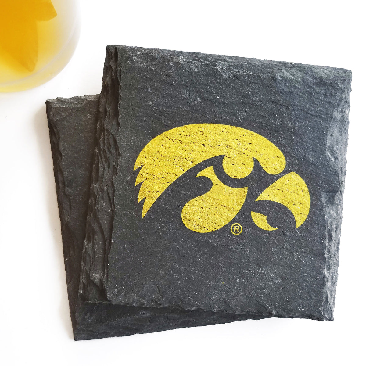 Iowa Hawkeye Slate Coaster by Cheers Ink
