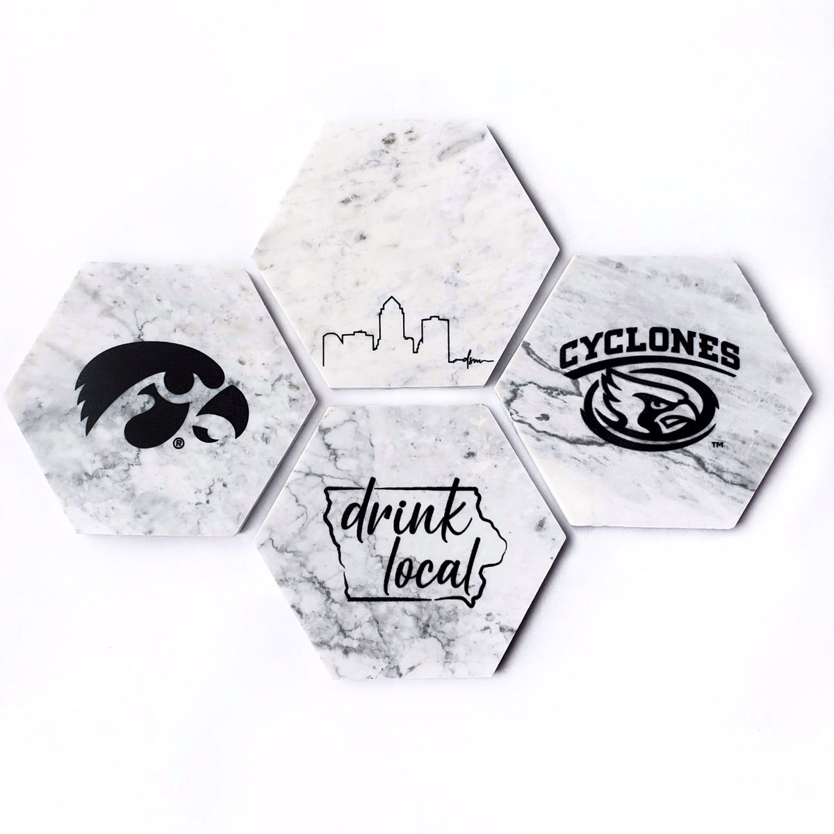Iowa State Cyclones Marble Coaster by Cheers Ink