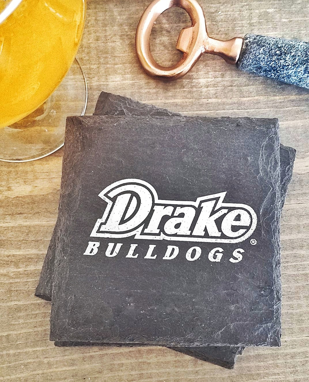 Drake University Slate Coaster by Cheers Ink